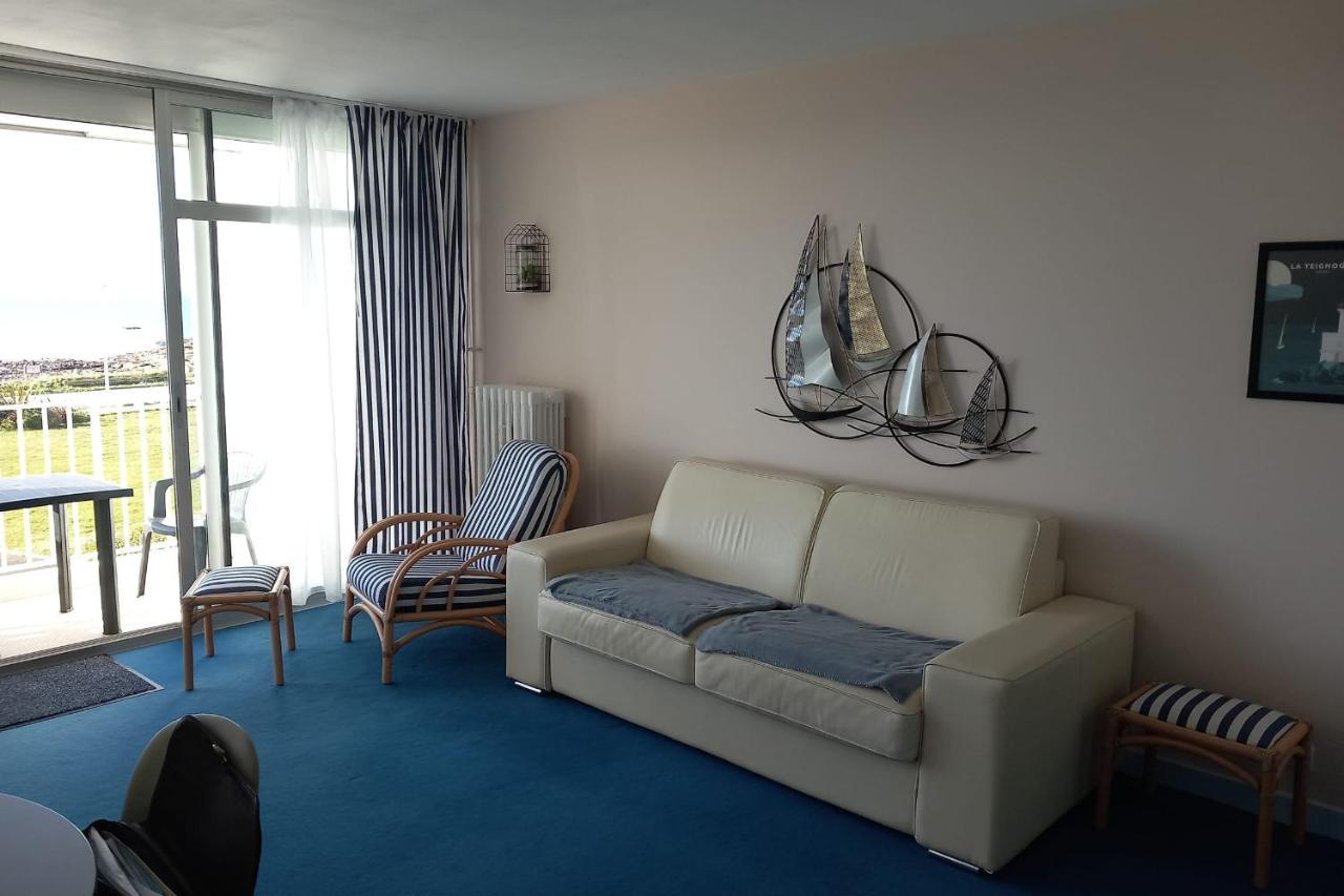 Grand Studio Vue Mer Dans Residence Des 3 Iles Pres De La Thalasso Quiberon Extérieur photo